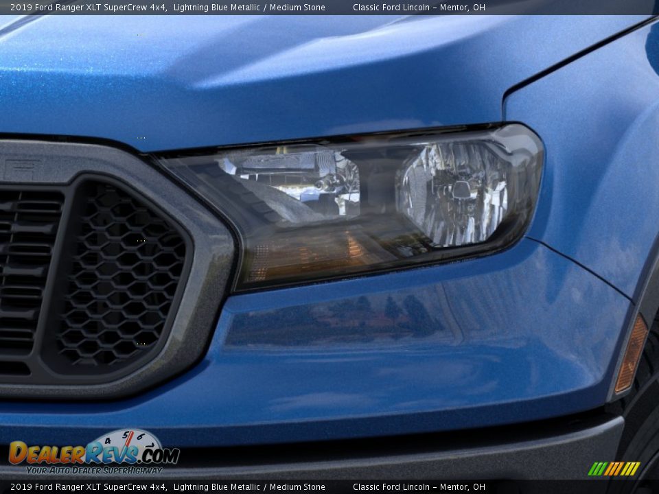 2019 Ford Ranger XLT SuperCrew 4x4 Lightning Blue Metallic / Medium Stone Photo #18