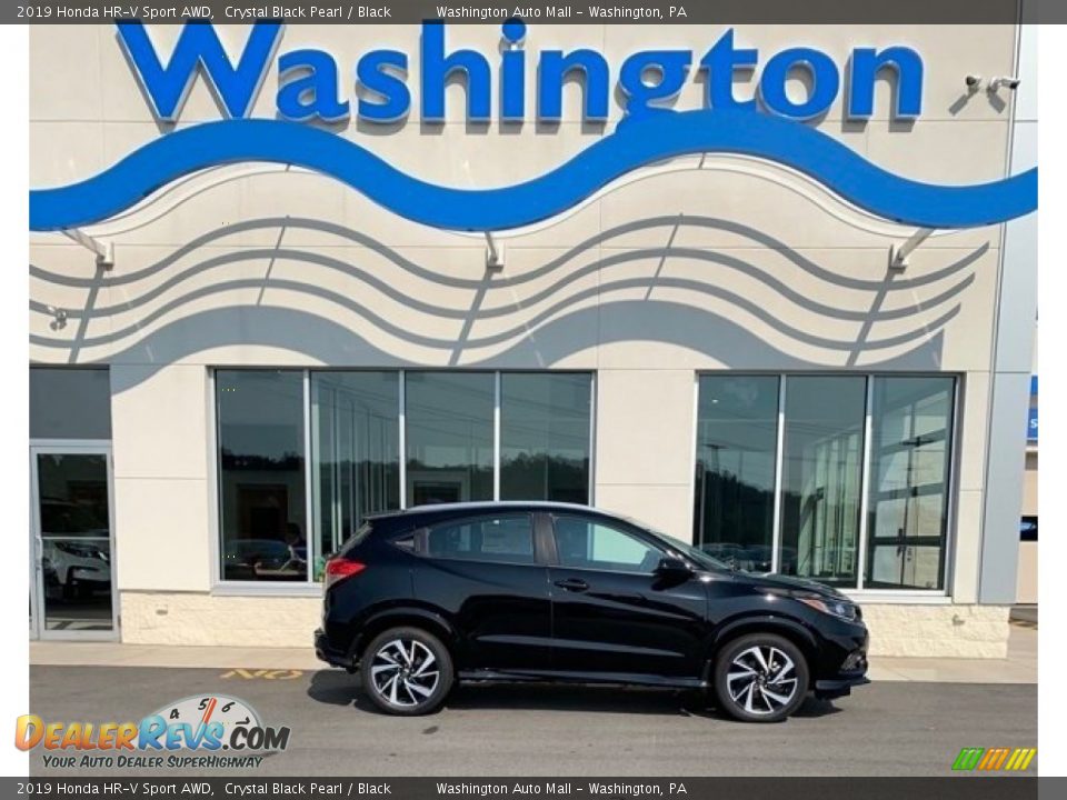 2019 Honda HR-V Sport AWD Crystal Black Pearl / Black Photo #1