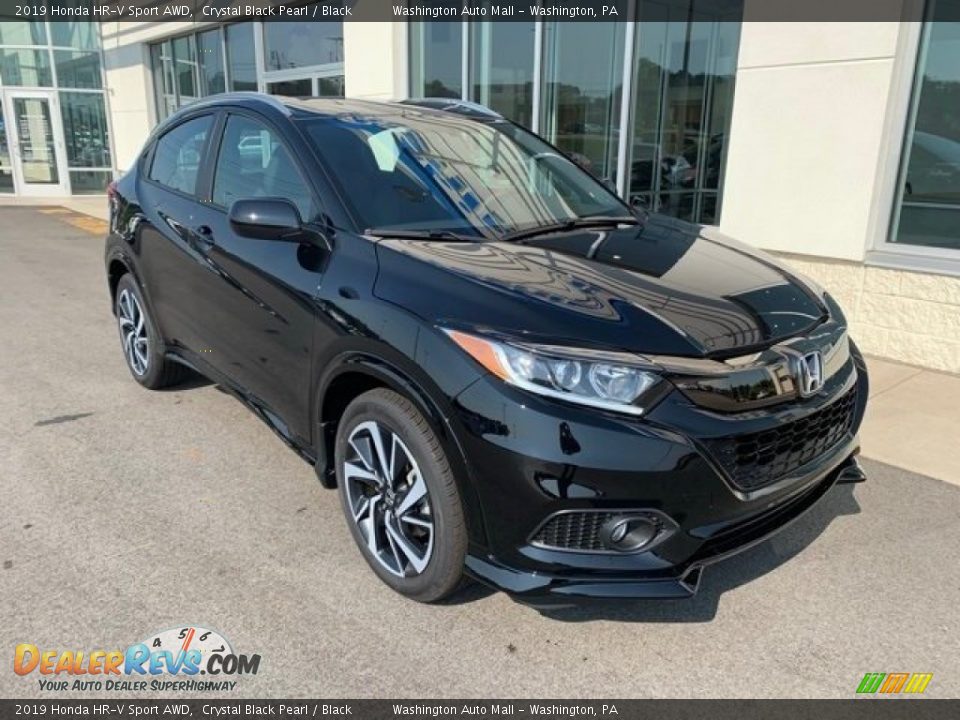 2019 Honda HR-V Sport AWD Crystal Black Pearl / Black Photo #2