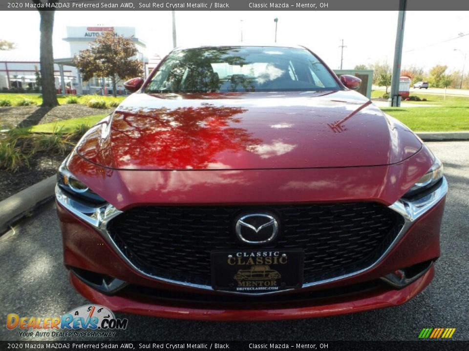 2020 Mazda MAZDA3 Preferred Sedan AWD Soul Red Crystal Metallic / Black Photo #2