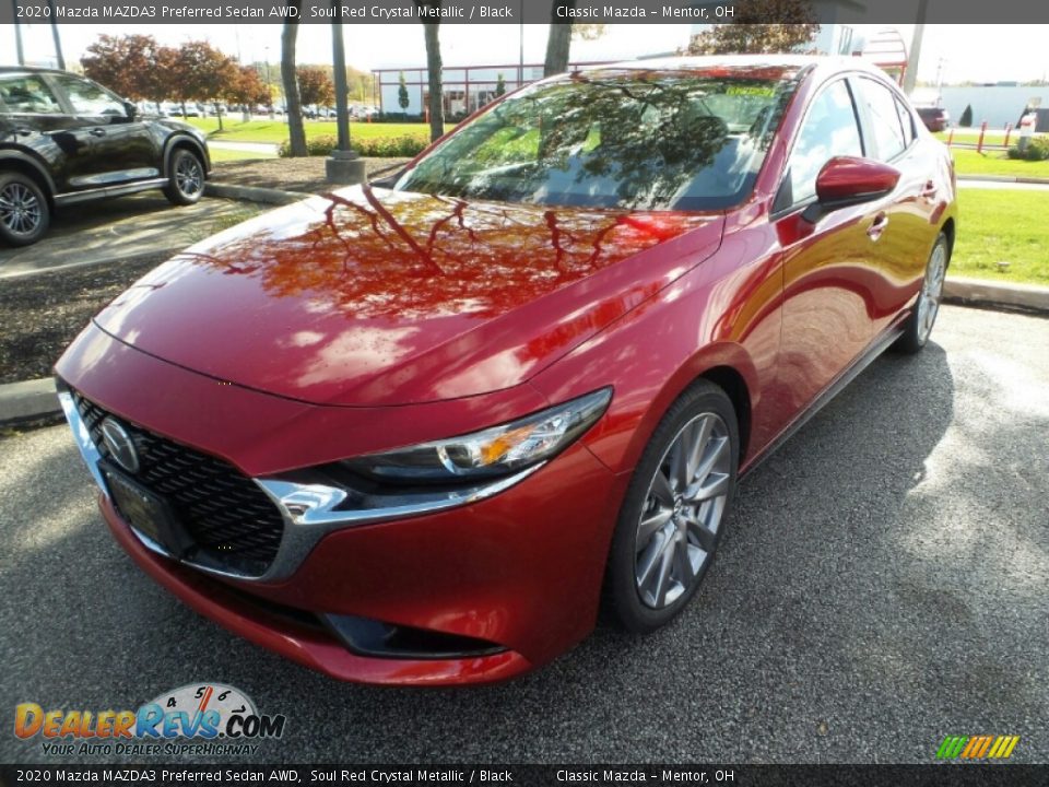 Front 3/4 View of 2020 Mazda MAZDA3 Preferred Sedan AWD Photo #3