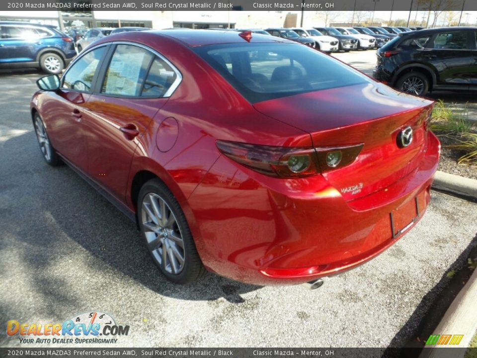 2020 Mazda MAZDA3 Preferred Sedan AWD Soul Red Crystal Metallic / Black Photo #5