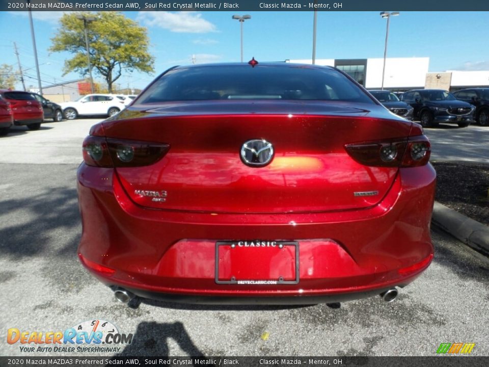 2020 Mazda MAZDA3 Preferred Sedan AWD Soul Red Crystal Metallic / Black Photo #6