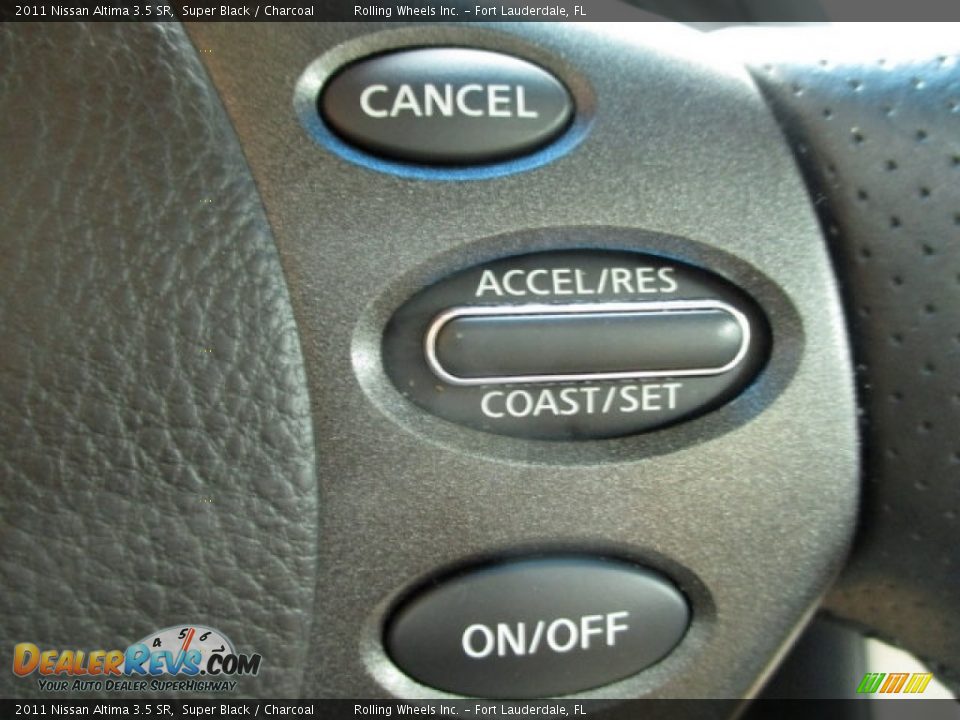 2011 Nissan Altima 3.5 SR Super Black / Charcoal Photo #36