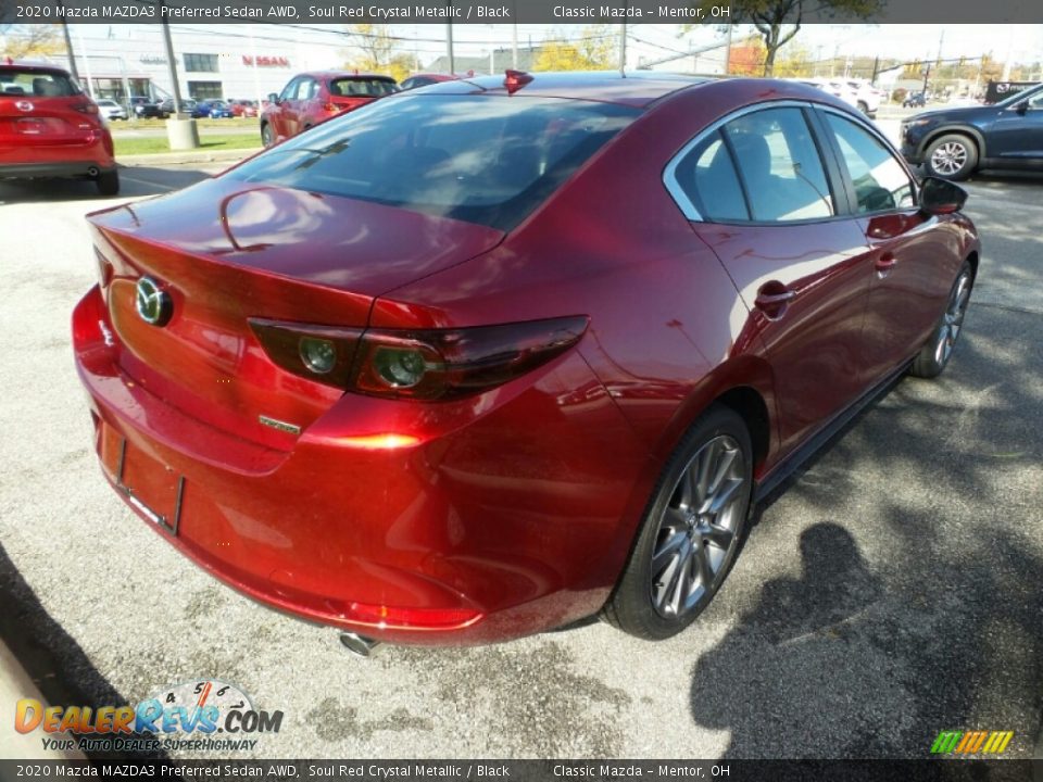 2020 Mazda MAZDA3 Preferred Sedan AWD Soul Red Crystal Metallic / Black Photo #7