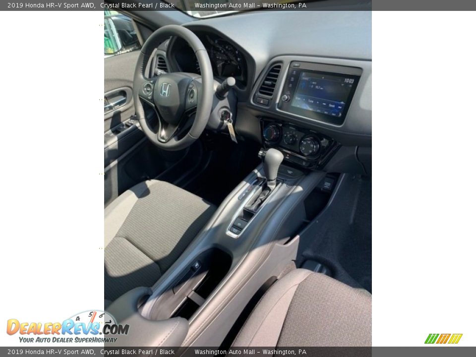2019 Honda HR-V Sport AWD Crystal Black Pearl / Black Photo #28
