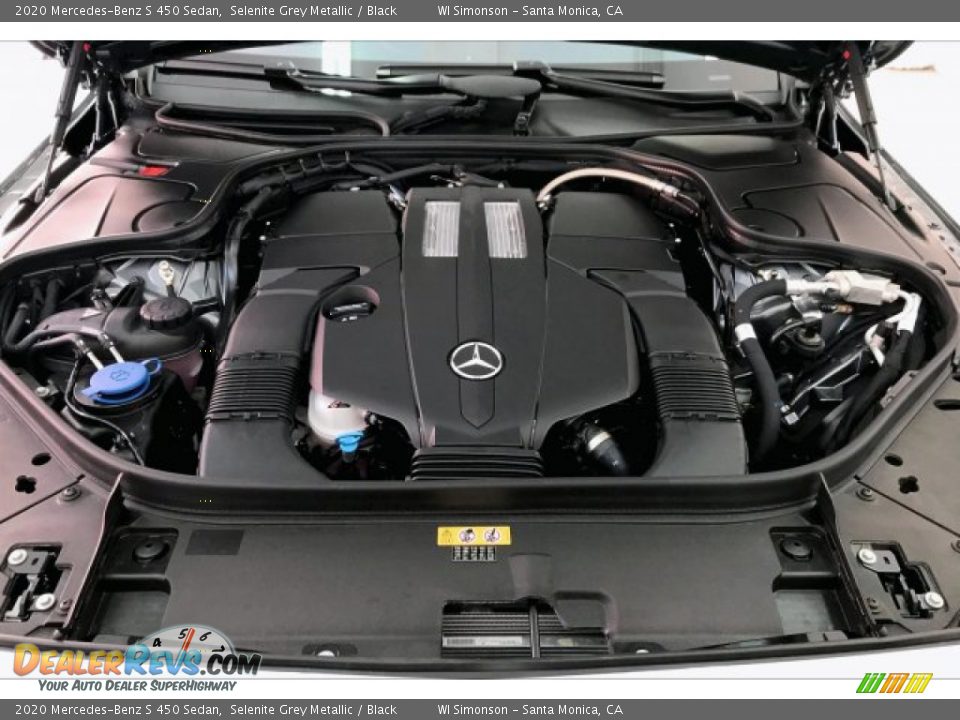 2020 Mercedes-Benz S 450 Sedan Selenite Grey Metallic / Black Photo #8
