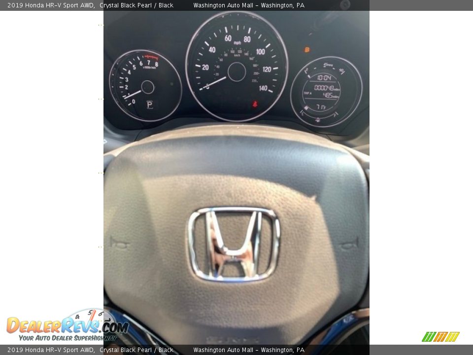 2019 Honda HR-V Sport AWD Crystal Black Pearl / Black Photo #30