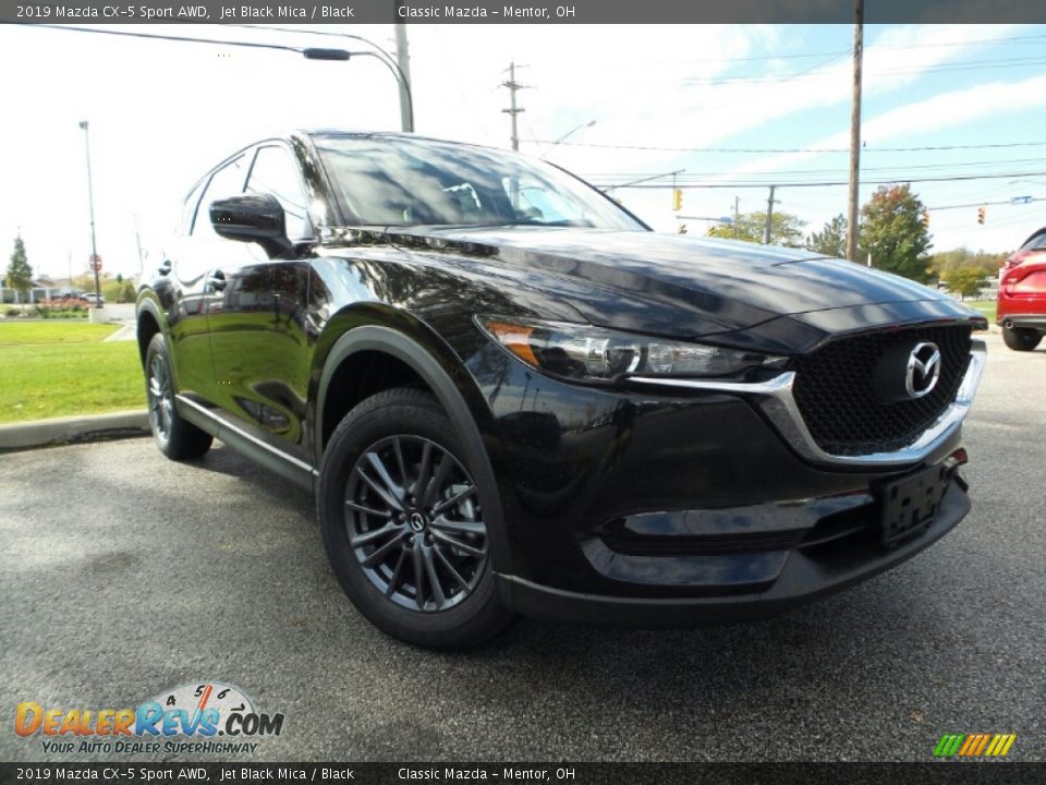 2019 Mazda CX-5 Sport AWD Jet Black Mica / Black Photo #1