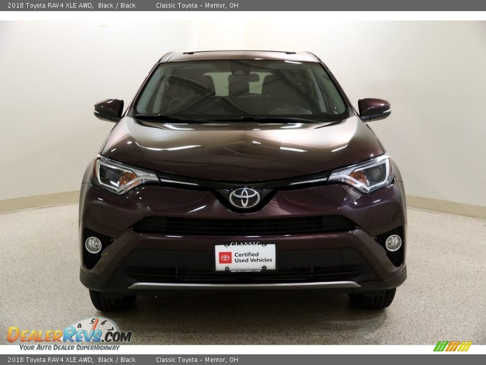 2018 Toyota RAV4 XLE AWD Black / Black Photo #2