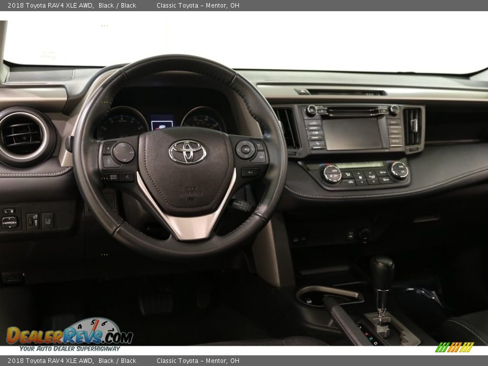 2018 Toyota RAV4 XLE AWD Black / Black Photo #6