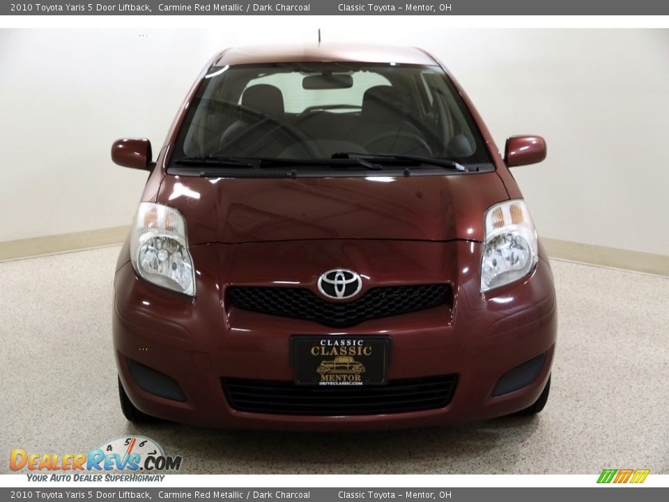 2010 Toyota Yaris 5 Door Liftback Carmine Red Metallic / Dark Charcoal Photo #2