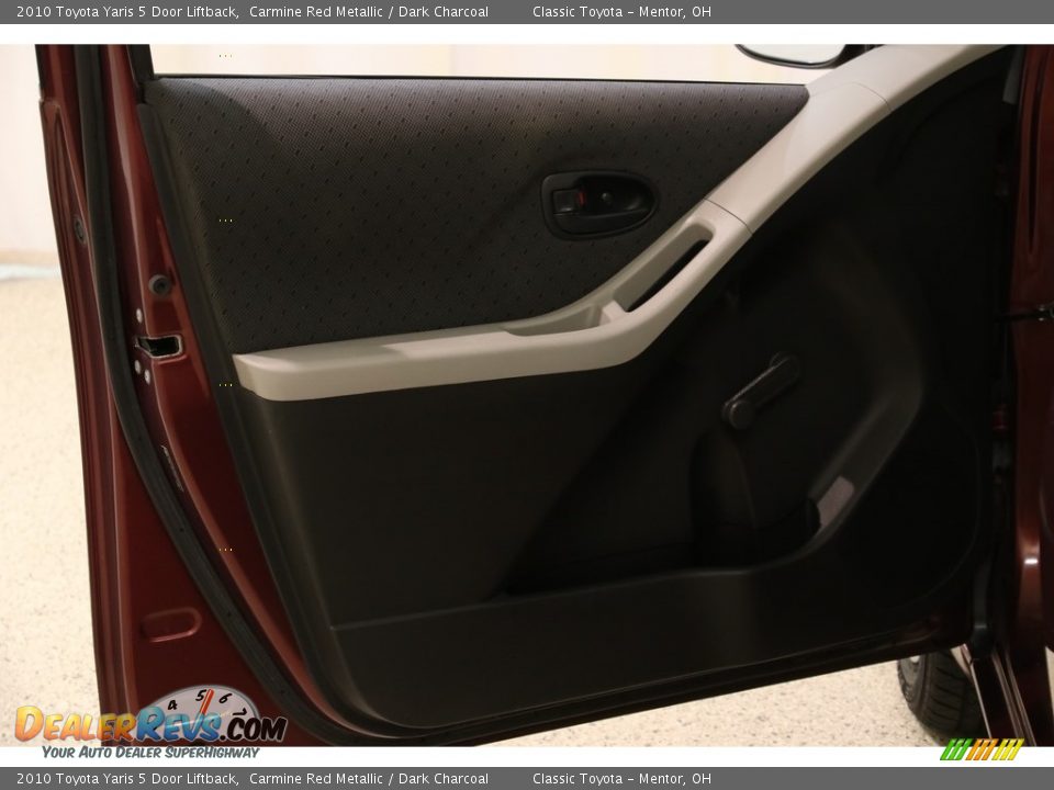 2010 Toyota Yaris 5 Door Liftback Carmine Red Metallic / Dark Charcoal Photo #4