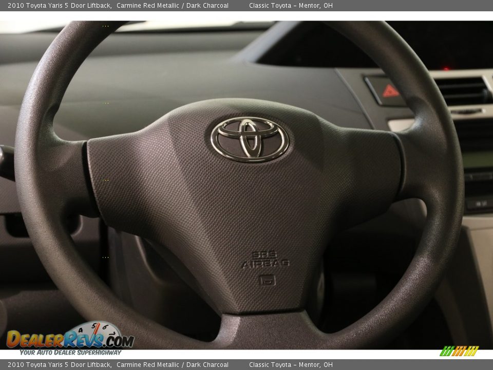 2010 Toyota Yaris 5 Door Liftback Carmine Red Metallic / Dark Charcoal Photo #7