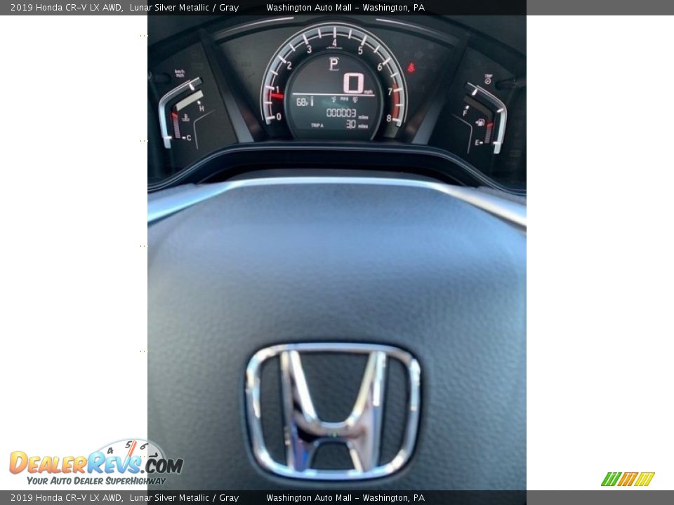 2019 Honda CR-V LX AWD Lunar Silver Metallic / Gray Photo #30