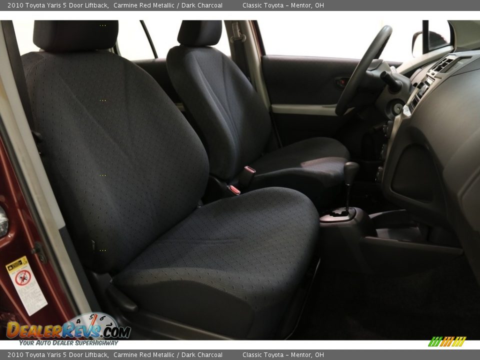 2010 Toyota Yaris 5 Door Liftback Carmine Red Metallic / Dark Charcoal Photo #12