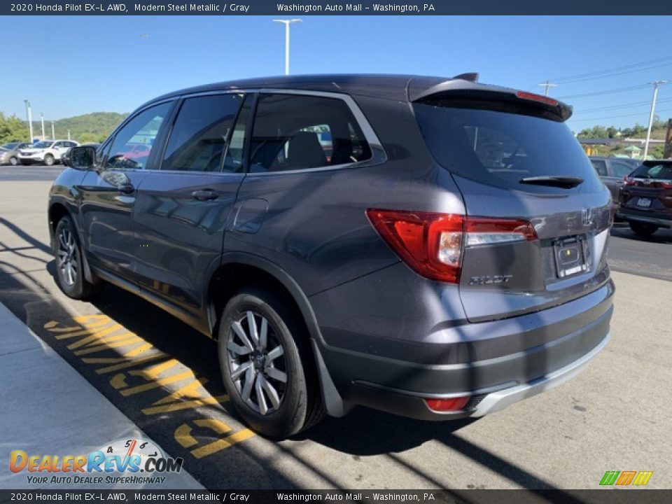 2020 Honda Pilot EX-L AWD Modern Steel Metallic / Gray Photo #5
