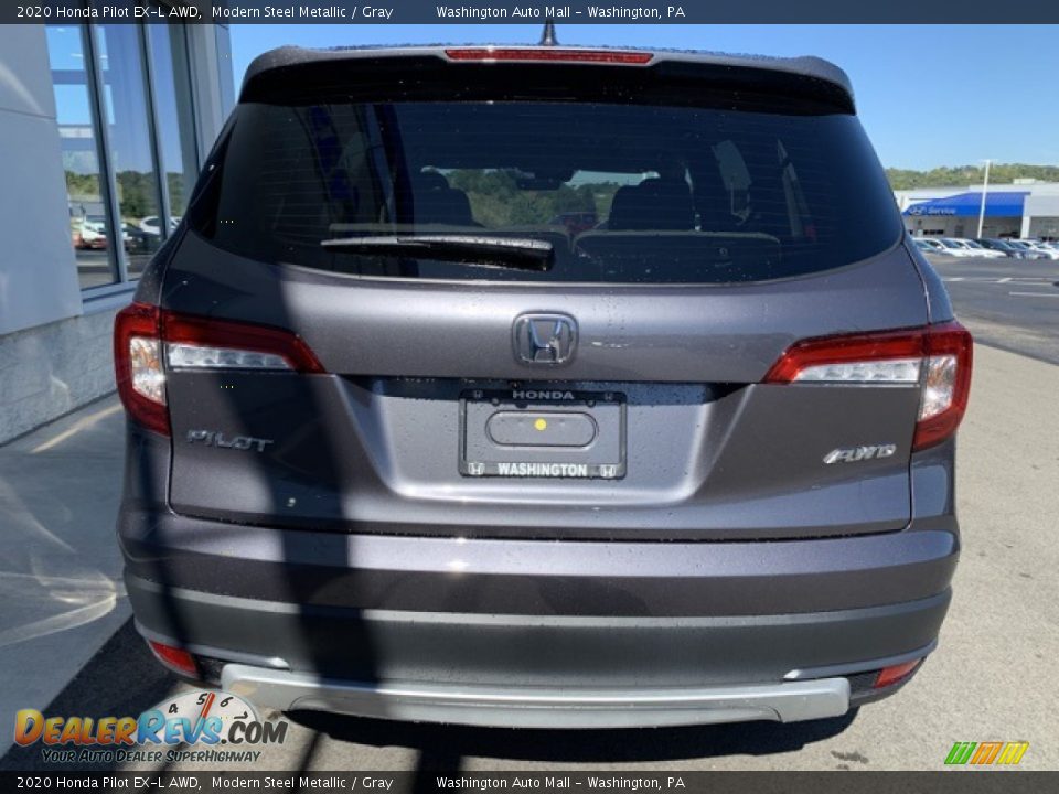 2020 Honda Pilot EX-L AWD Modern Steel Metallic / Gray Photo #6