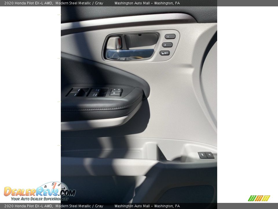 2020 Honda Pilot EX-L AWD Modern Steel Metallic / Gray Photo #11