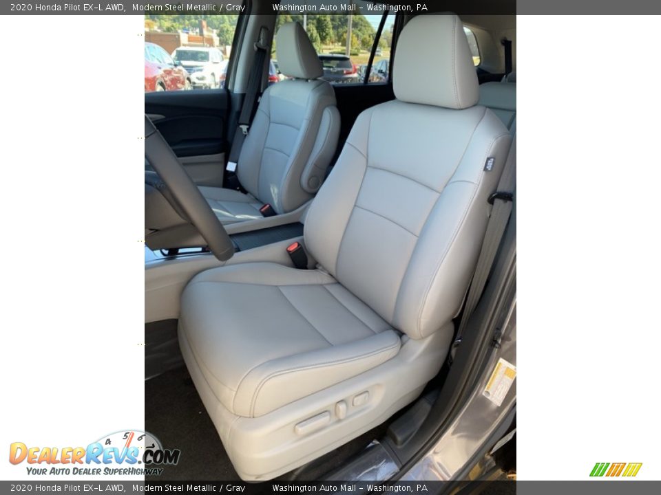 2020 Honda Pilot EX-L AWD Modern Steel Metallic / Gray Photo #14
