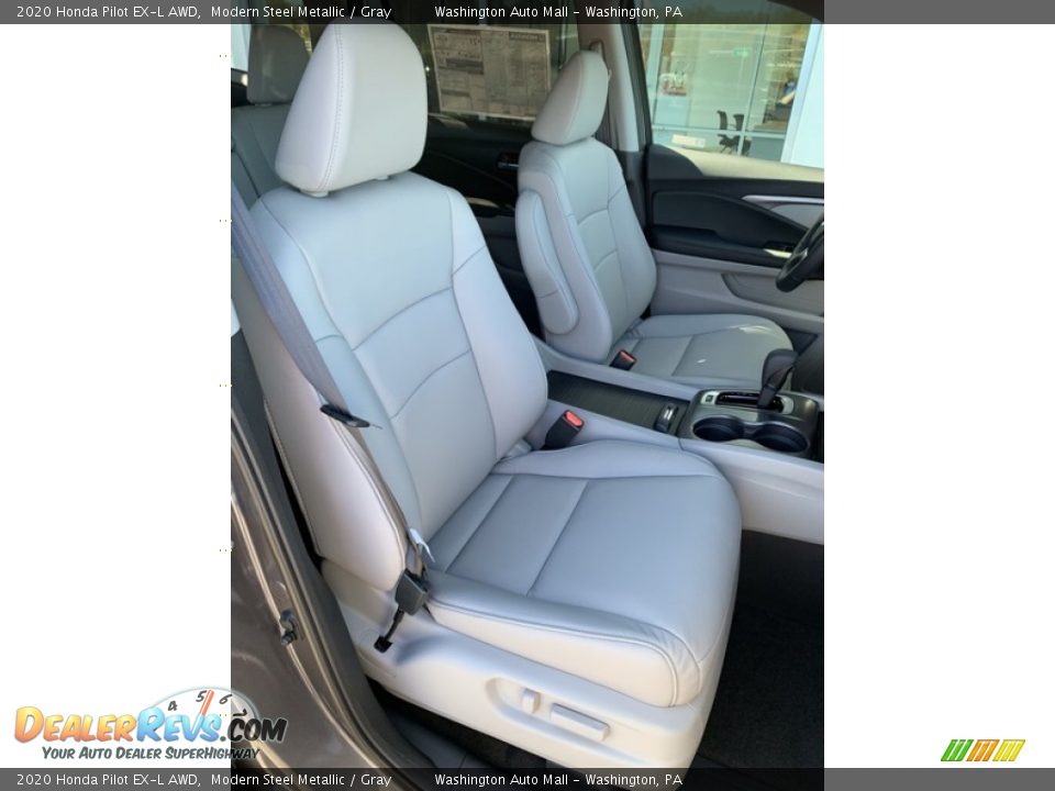 2020 Honda Pilot EX-L AWD Modern Steel Metallic / Gray Photo #32