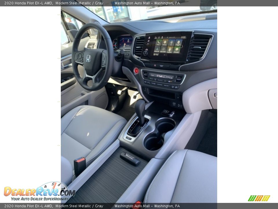 2020 Honda Pilot EX-L AWD Modern Steel Metallic / Gray Photo #33