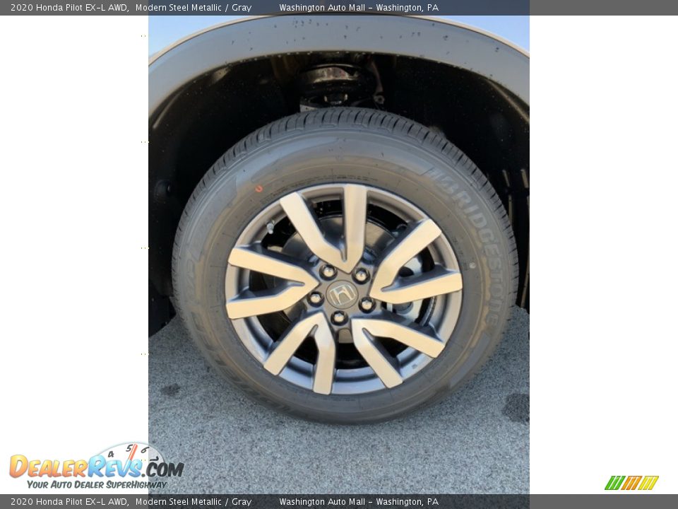 2020 Honda Pilot EX-L AWD Modern Steel Metallic / Gray Photo #35