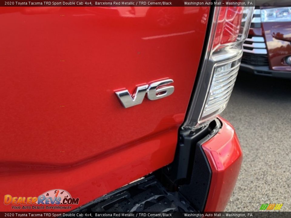 2020 Toyota Tacoma TRD Sport Double Cab 4x4 Barcelona Red Metallic / TRD Cement/Black Photo #8
