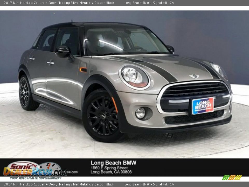 2017 Mini Hardtop Cooper 4 Door Melting Silver Metallic / Carbon Black Photo #1