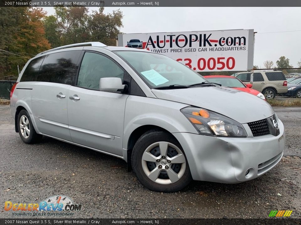 2007 Nissan Quest 3.5 S Silver Mist Metallic / Gray Photo #1