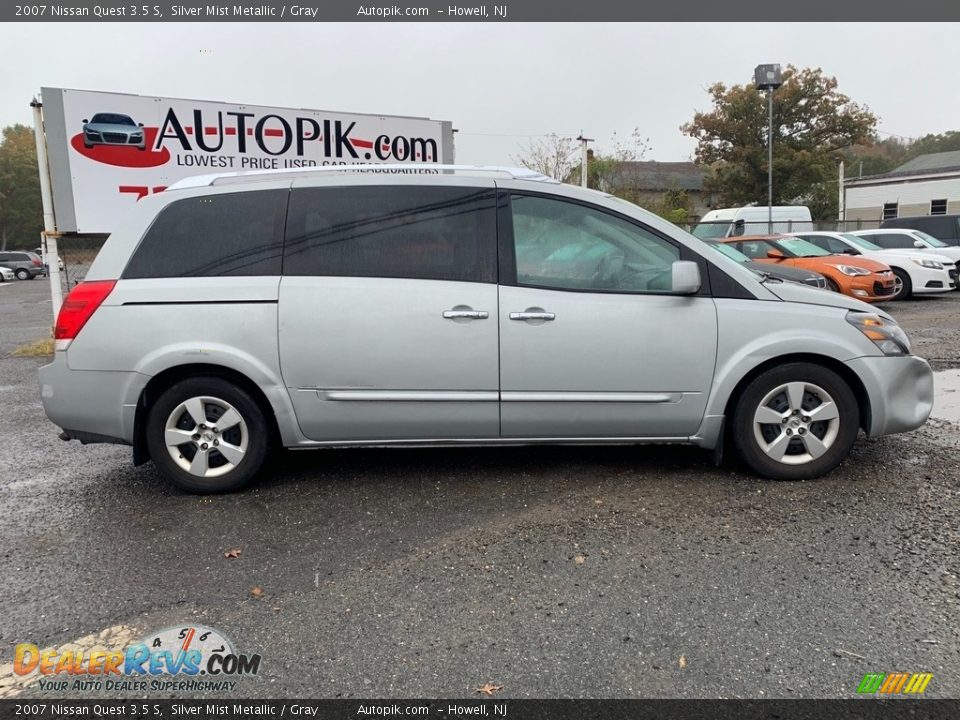 2007 Nissan Quest 3.5 S Silver Mist Metallic / Gray Photo #2