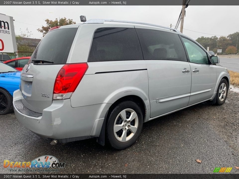 2007 Nissan Quest 3.5 S Silver Mist Metallic / Gray Photo #3