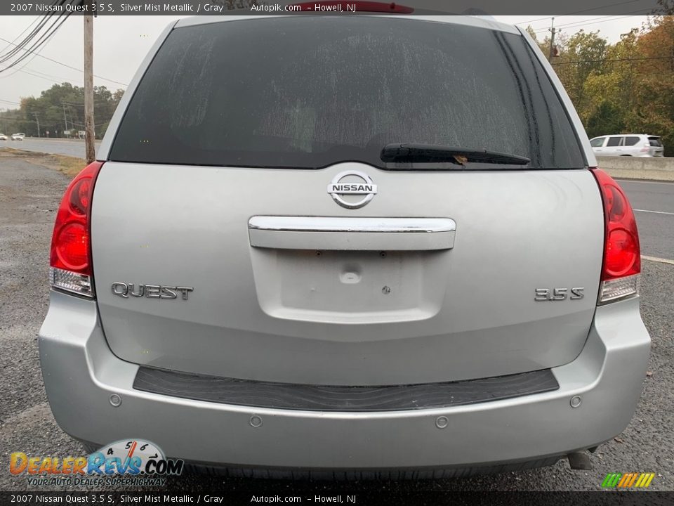 2007 Nissan Quest 3.5 S Silver Mist Metallic / Gray Photo #4