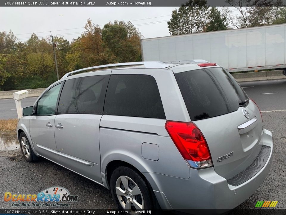 2007 Nissan Quest 3.5 S Silver Mist Metallic / Gray Photo #5