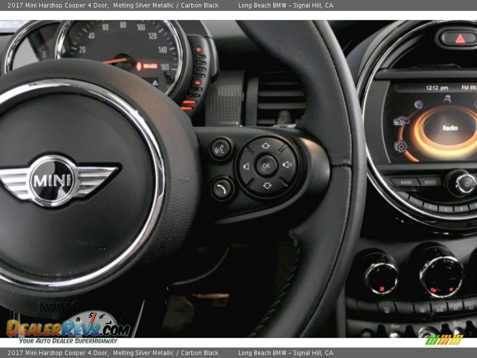 2017 Mini Hardtop Cooper 4 Door Melting Silver Metallic / Carbon Black Photo #14