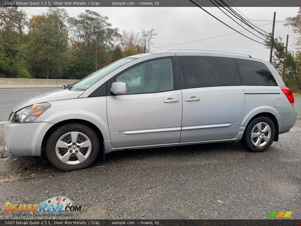 2007 Nissan Quest 3.5 S Silver Mist Metallic / Gray Photo #6