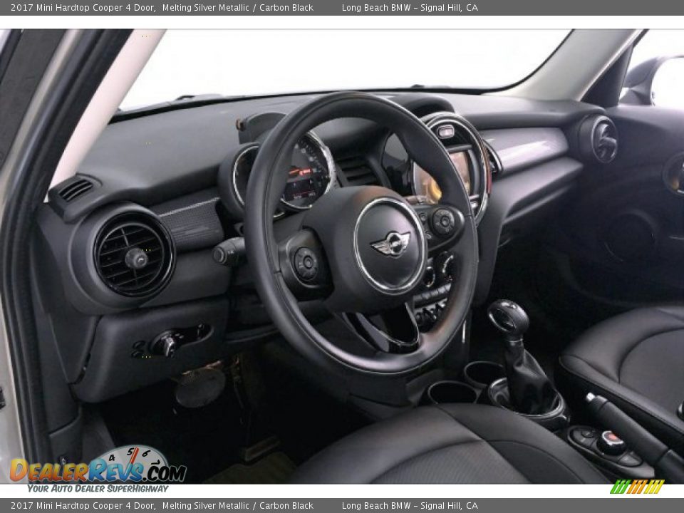 2017 Mini Hardtop Cooper 4 Door Melting Silver Metallic / Carbon Black Photo #16