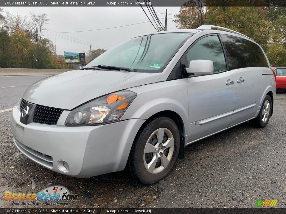 2007 Nissan Quest 3.5 S Silver Mist Metallic / Gray Photo #7