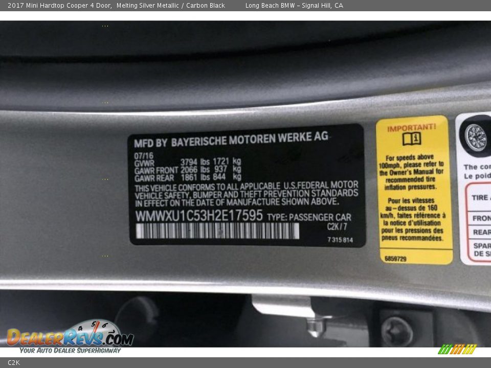 Mini Color Code C2K Melting Silver Metallic