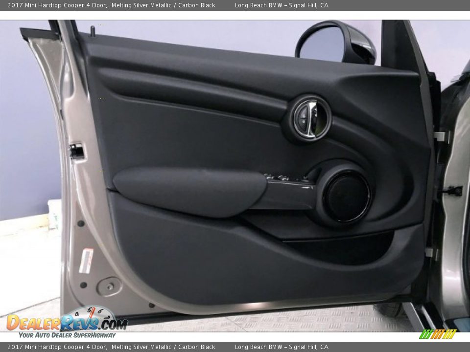 2017 Mini Hardtop Cooper 4 Door Melting Silver Metallic / Carbon Black Photo #20