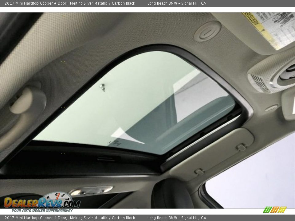 2017 Mini Hardtop Cooper 4 Door Melting Silver Metallic / Carbon Black Photo #24