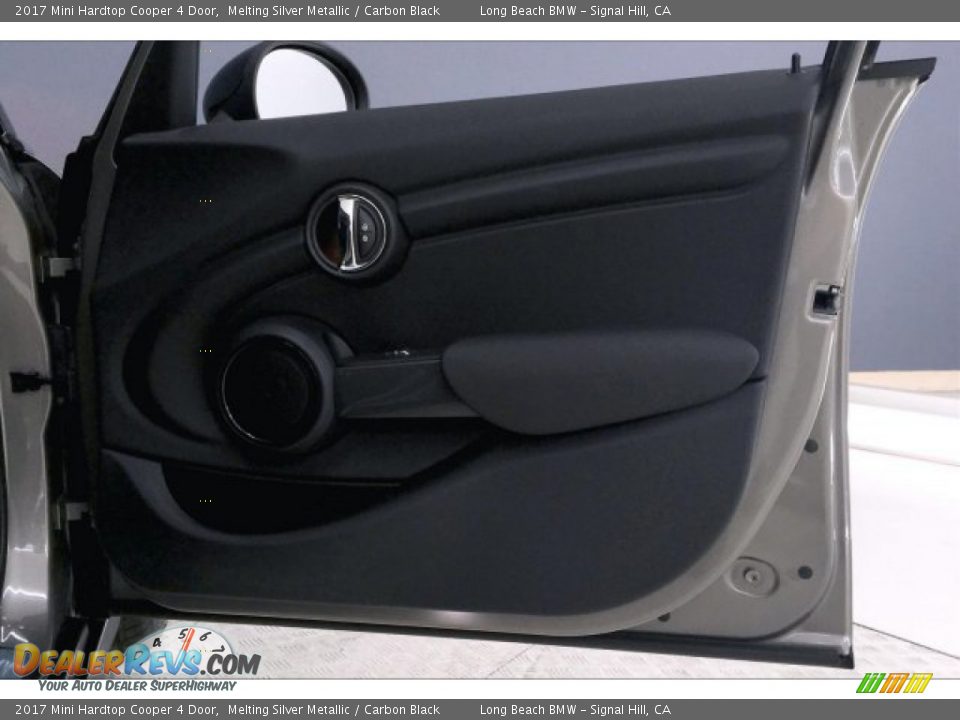 2017 Mini Hardtop Cooper 4 Door Melting Silver Metallic / Carbon Black Photo #25