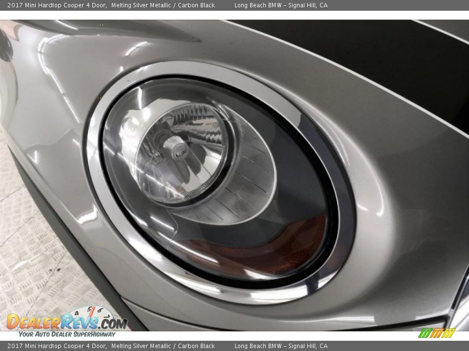 2017 Mini Hardtop Cooper 4 Door Melting Silver Metallic / Carbon Black Photo #27