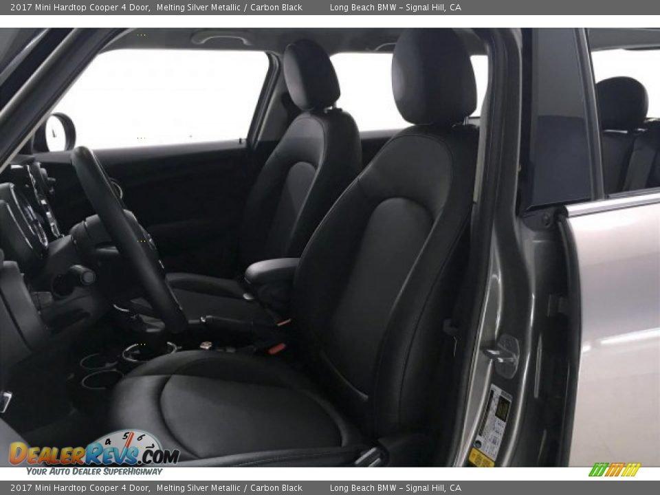 2017 Mini Hardtop Cooper 4 Door Melting Silver Metallic / Carbon Black Photo #31