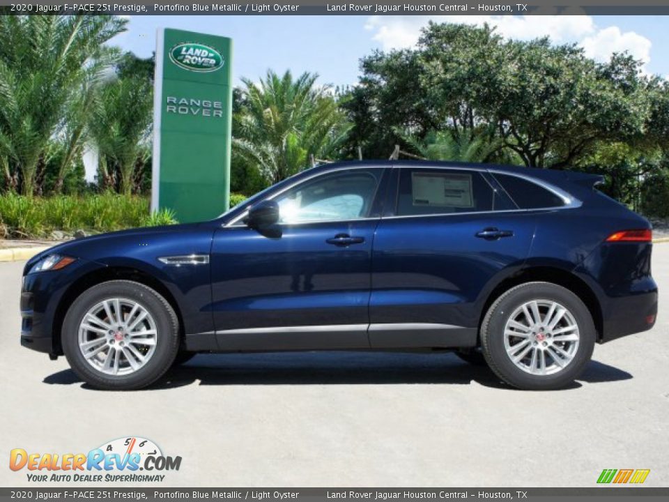 2020 Jaguar F-PACE 25t Prestige Portofino Blue Metallic / Light Oyster Photo #2