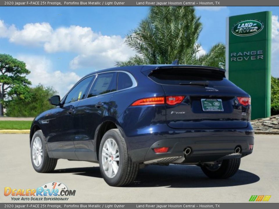 2020 Jaguar F-PACE 25t Prestige Portofino Blue Metallic / Light Oyster Photo #3
