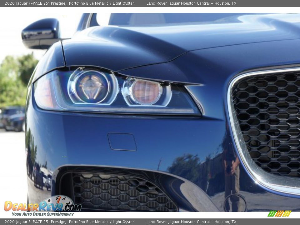 2020 Jaguar F-PACE 25t Prestige Portofino Blue Metallic / Light Oyster Photo #7