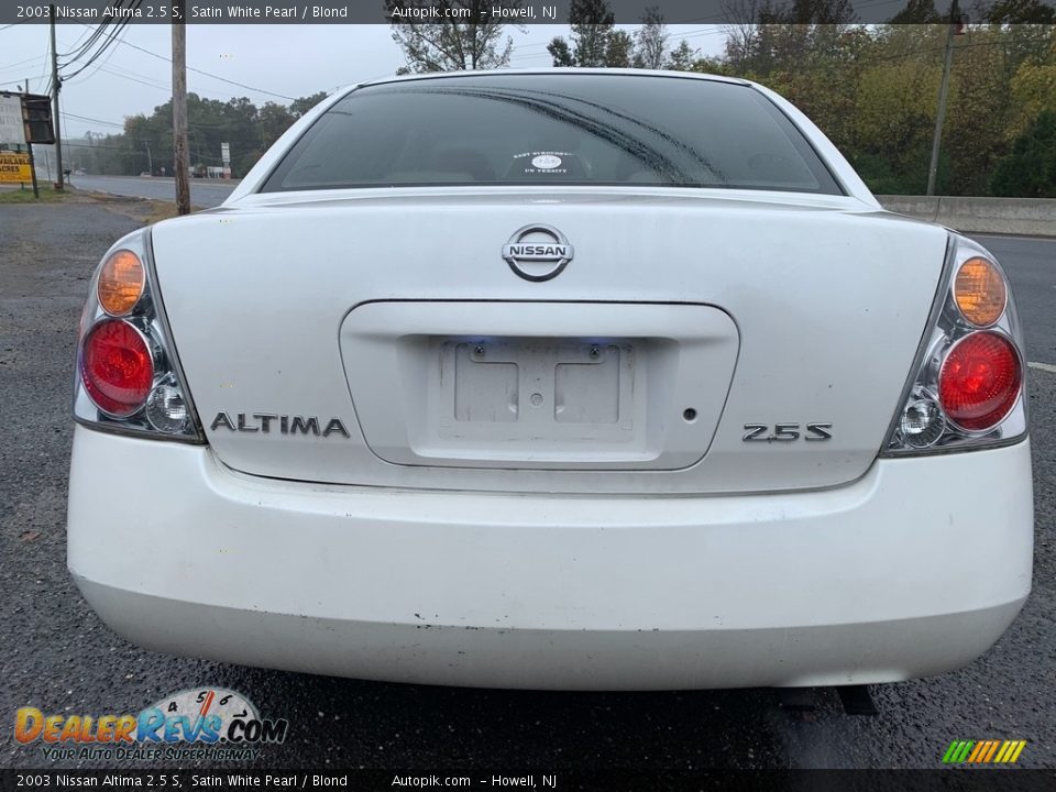 2003 Nissan Altima 2.5 S Satin White Pearl / Blond Photo #3