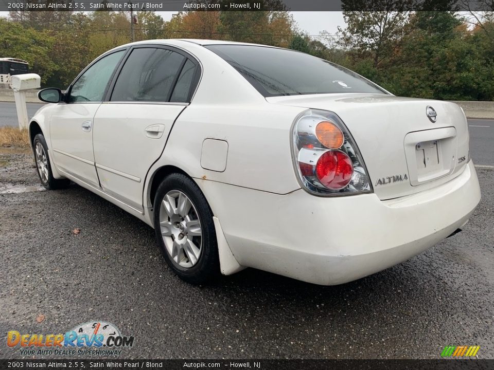 2003 Nissan Altima 2.5 S Satin White Pearl / Blond Photo #4