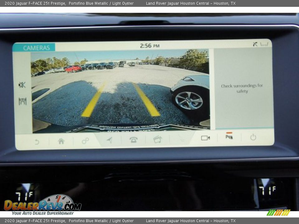 2020 Jaguar F-PACE 25t Prestige Portofino Blue Metallic / Light Oyster Photo #15